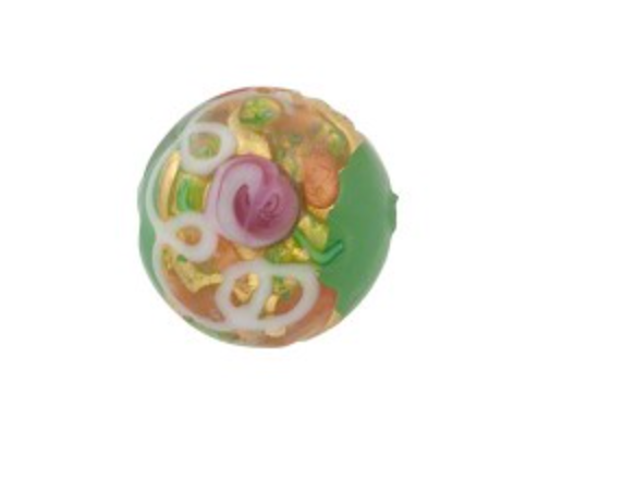 Murano Wedding Cake Green Round, 12MM