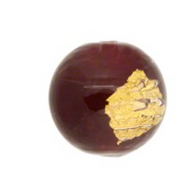 Load image into Gallery viewer, Murano Ruby Red with 24K Gold Foil Glass Bead, 12MM
