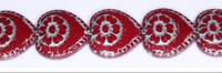 Vintage-Looking Heart Beads, Various Colors, Czech Glass 16MM