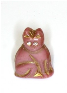 Czech Glass Cat Beads
