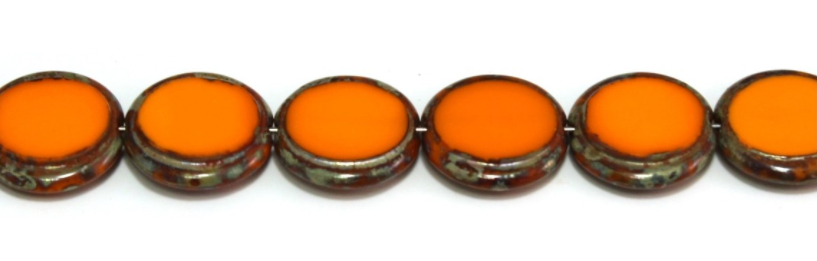 Czech Escooko Table Cut Glass Coin Beads