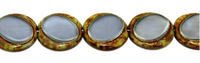 Czech Escooko Table Cut Glass Coin Beads