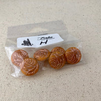 Coin Flower Glass Beads, Various Colors Czech 18MM