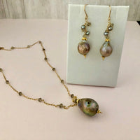 Baroque Freshwater Pearl Earrings in 14K Gold Fill