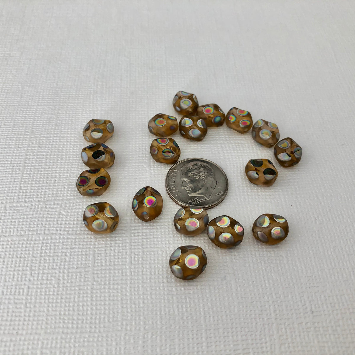 Small Czech Glass "Window" Beads