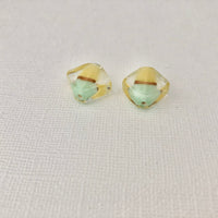 Czech Pastel Diamond-Shape Lampwork Beads