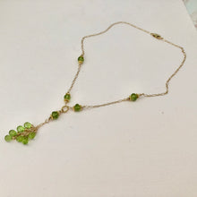 Load image into Gallery viewer, Peridot Drop Necklace in 14K Gold Fill
