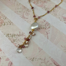 Load image into Gallery viewer, Freshwater Coin Pearl Drop Necklace in 14K Gold Fill
