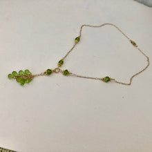 Load image into Gallery viewer, Peridot Drop Necklace in 14K Gold Fill
